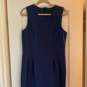 Banana republic made of Italian fabric jumper dress in bright navy blue